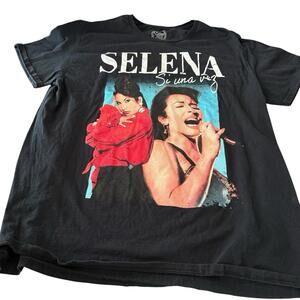 Selena “Si Una Vez” Black Tee Shirt Size XL